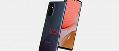 A Galaxy A72 (5G) render. (Source : Voix)