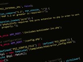 Code source PHP sur un écran sombre