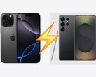 Le Samsung Galaxy S25 Ultra a donné du fil à retordre à l'iPhone 16 Pro Max lors du test de vitesse de PhoneBuff. (Source de l'image : Apple, Samsung, édité)