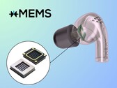 Rendu d'un écouteur contenant le nouveau pilote de Cypress (Source d'image : xMEMS - édité)