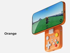 Le contrôleur M4 Snap-On d'Abxylute se fixe sur les smartphones à l'aide d'aimants. (Source de l'image : Abxylute)