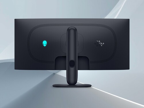 Vue de l'arrière du moniteur Alienware AW3426DW QD-OLED de 34 pouces