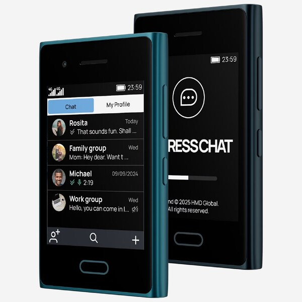 Le HMD Touch 4G est livré avec une application de messagerie qui est également disponible pour Android et iOS. (Source de l'image : HMD)