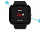 Le CGM K'Watch Glucose alerte les utilisateurs diabétiques lorsque le taux de glucose dans le sang est élevé ou faible. (Image source : PKvitality - édité)