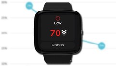 Le CGM K'Watch Glucose alerte les utilisateurs diabétiques lorsque le taux de glucose dans le sang est élevé ou faible. (Image source : PKvitality - édité)