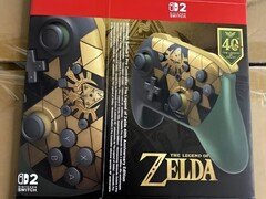 Manette Switch 2 Pro sur le thème de Zelda.