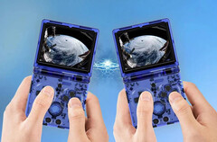 Anbernic s'est appuyé sur les couleurs classiques de Nintendo pour la sortie de la RG35XX SP. (Source de l'image : Anbernic)