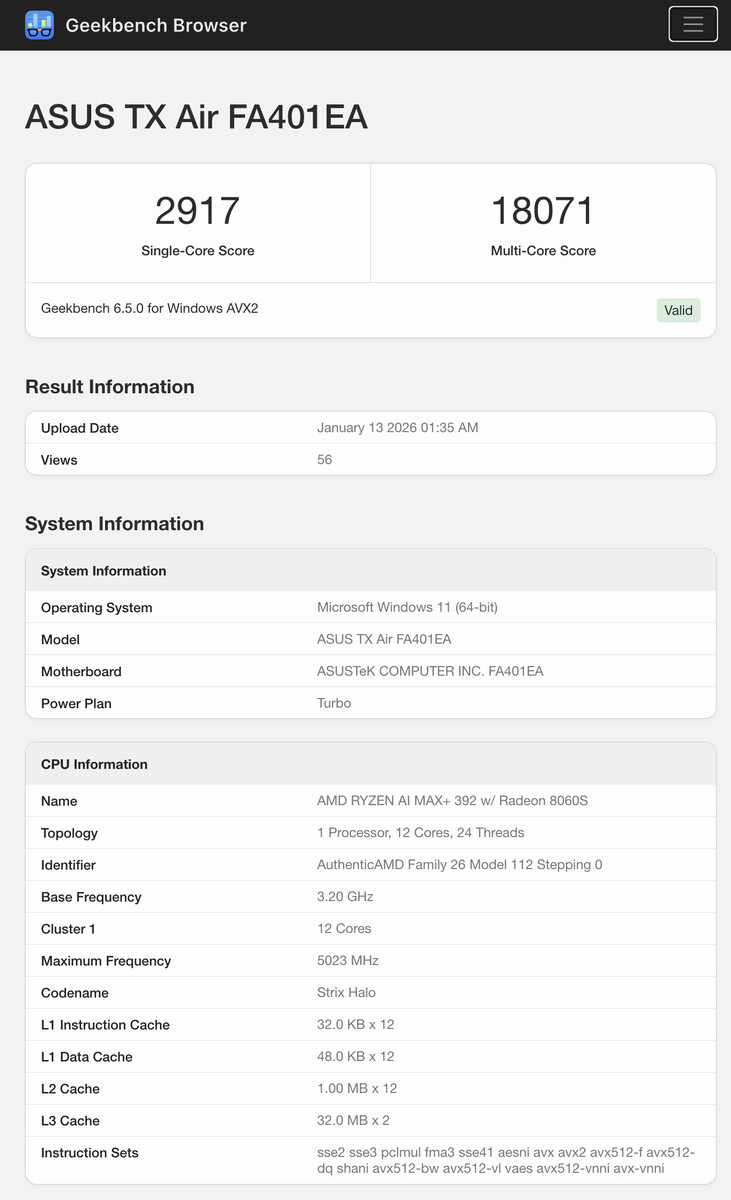 (Source : Geekbench)