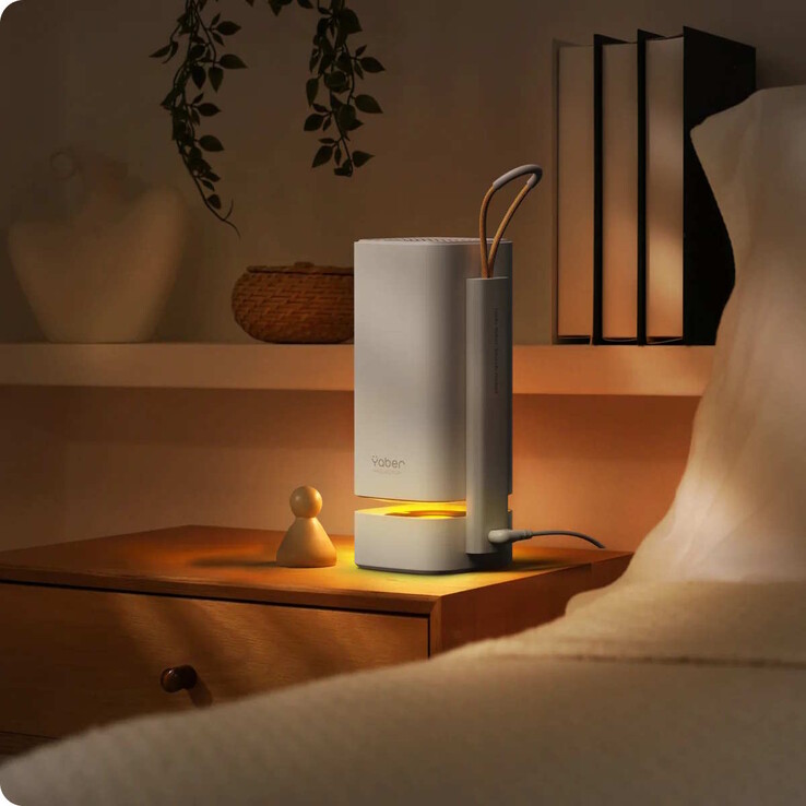 Le projecteur peut également être utilisé comme lampe (Source de l'image : Yaber)