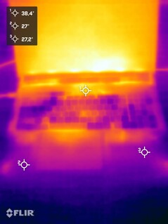 Essai de résistance à la température de surface (face supérieure)