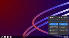 Le bureau Linux Oreon 10 live avec le panneau de configuration est présenté 