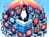 Si cette tendance se poursuit, le bureau Linux pourrait franchir la barre des 5 % à l'avenir (Figure : générée avec Dall-E 3).