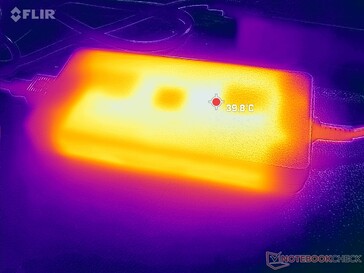 L'adaptateur secteur peut atteindre 40 °C en cas de fonctionnement prolongé de charges exigeantes