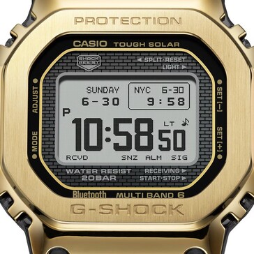L'écran MIP du GMW-BZ5000GD-9 (Source de l'image : Casio)