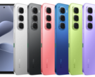 L'Infinix Hot 60i est disponible en noir élégant, argent titane, bleu ombre, rouge néon, vert prairie et violet soul eye (Source : Infinix)