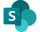 Logo de Microsoft SharePoint sur un fond blanc uni. (Source de l'image : Microsoft)