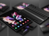 Le Samsung Galaxy Z Fold Note est doté d'un système à trois caméras dans ce rendu conceptuel. (Image source : LetsGoDigital - édité)