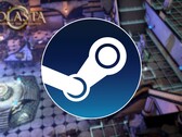 Une image représentant le logo Steam et le jeu Solasta: Crown of the Magister, actuellement à -75 % sur Steam.
