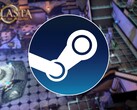 Une image représentant le logo Steam et le jeu Solasta: Crown of the Magister, actuellement à -75 % sur Steam.
