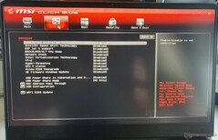 BIOS MSI Vector GP76 : Advanced