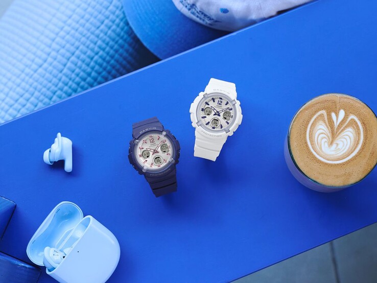 Les montres Casio G-Shock Baby-G BGA-2800-2A2 (à gauche) et BGA-2800-7A3 (à droite)