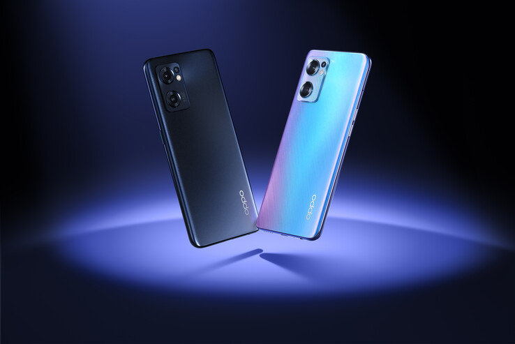 Le Find X5 Lite est disponible dans les coloris Startrails Blue ou Starry Black. (Source : OPPO)