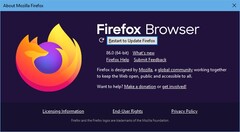Notification de mise à jour de Firefox 86 à Firefox 87 (Source : Own)