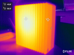 Développement de la chaleur pendant le test de stress (Primestation Pulsar)