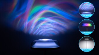 Govee Uplighter Floor Lamp trois zones (Image source : Govee PR)