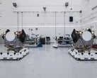 Les deux vaisseaux spatiaux ESCAPADE de la NASA (Image source : Rocket Lab ; recadré)