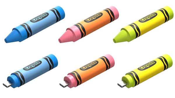 La clé USB-C Crayola de SanDisk est disponible en trois couleurs et trois capacités. (Source de l'image : SanDisk)