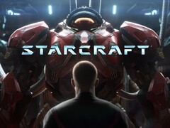 Bannière du jeu de tir StarCraft illustrée
