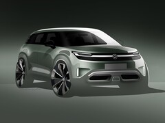 L'ID.2X de Volkswagen a été présenté sous forme de croquis (ci-dessus). (Source de l'image : Volkswagen via Instagram)