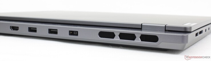 Arrière : HDMI 2.1, 2x USB-A 3.2 Gen. 2, adaptateur CA
