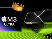 Le SoC Apple M3 Ultra brille dans les premiers résultats de GFXBench, rivalisant avec les GPU de bureau haut de gamme de Nvidia et AMD. (Source de l'image : Apple, Nvidia, édité)