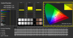 CalMAN : ColorChecker (calibré)