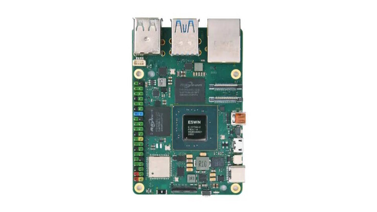 Les broches GPIO sont intégrées (Image source : Eswin)