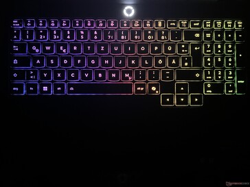 Éclairage du clavier avec 24 zones