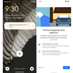 L'application Home utilise la détection d'images par l'IA pour distinguer les portes de garage ouvertes des portes fermées (source : Google)