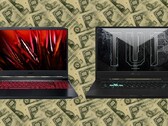Les prix de l'Acer Nitro 5 et de l'Asus TUF Dash F15 sont susceptibles d'être augmentés prochainement. (Image source : Acer/Asus - édité)