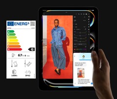 L'iPad Pro Apple reçoit la plus mauvaise note du nouveau label énergétique de l'UE. (Source de l'image : Apple, édité)