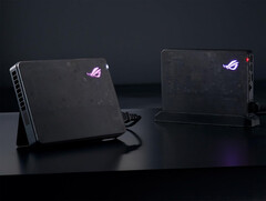 Asus fournit un support simple avec ses eGPU ROG XG Mobile 2025. (Source de l&#039;image : Asus)