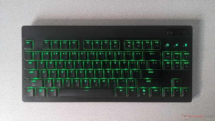 Vue de dessus du BlackWidow V4 HyperSpeed TKL