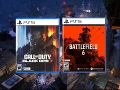 Images des boîtes de Call of Duty : Black Ops 7 et Battlefield 6 (Source : Amazon, Activision avec modifications)