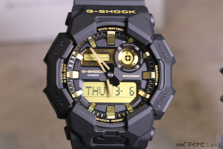 La montre Casio G-Shock GA-010GB-1A9. (Source de l'image : MyNavi News)