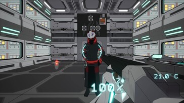 Sur l’image : une capture d’écran du jeu Cyberfrags '69.