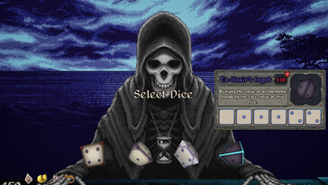 Sur la photo : une capture d'écran du jeu « Dice With Death ».