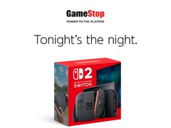 Bannière de lancement à minuit de la Nintendo Switch 2 chez GameStop (Image source : GameStop)