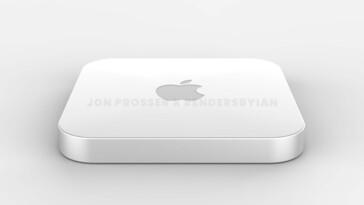 Rendu du Mac Mini M1X. (Source de l'image : @RendersbyIan)