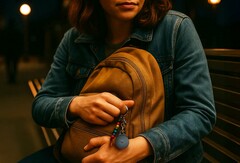 Le Clip de Pebblebee peut alerter vos contacts en cas d'urgence en appuyant sur un bouton. (Source de l'image : Pebblebee)